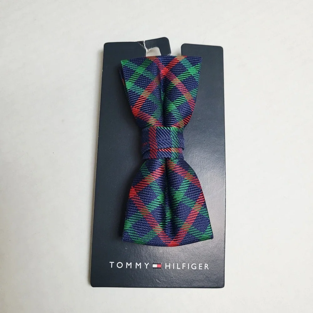Tommy Hilfiger Kids‎ Plaid Bow Tie Preppy Neckwear Blue Red Green Adjustable NWT